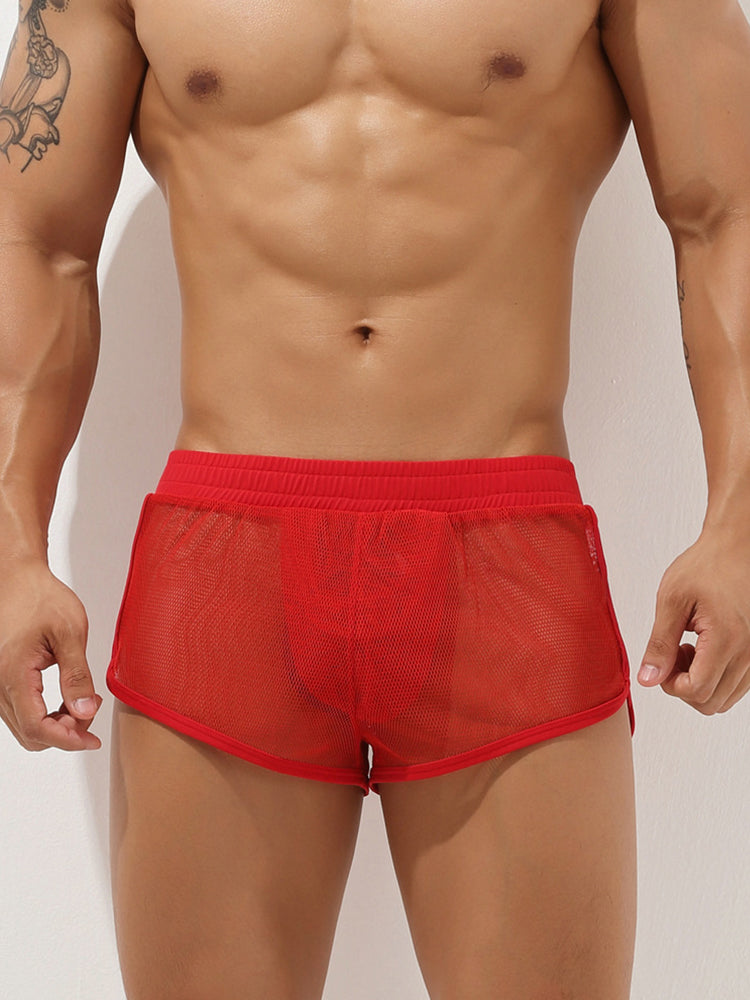 Men’s Sexy See Through Mesh Boxer Shorts