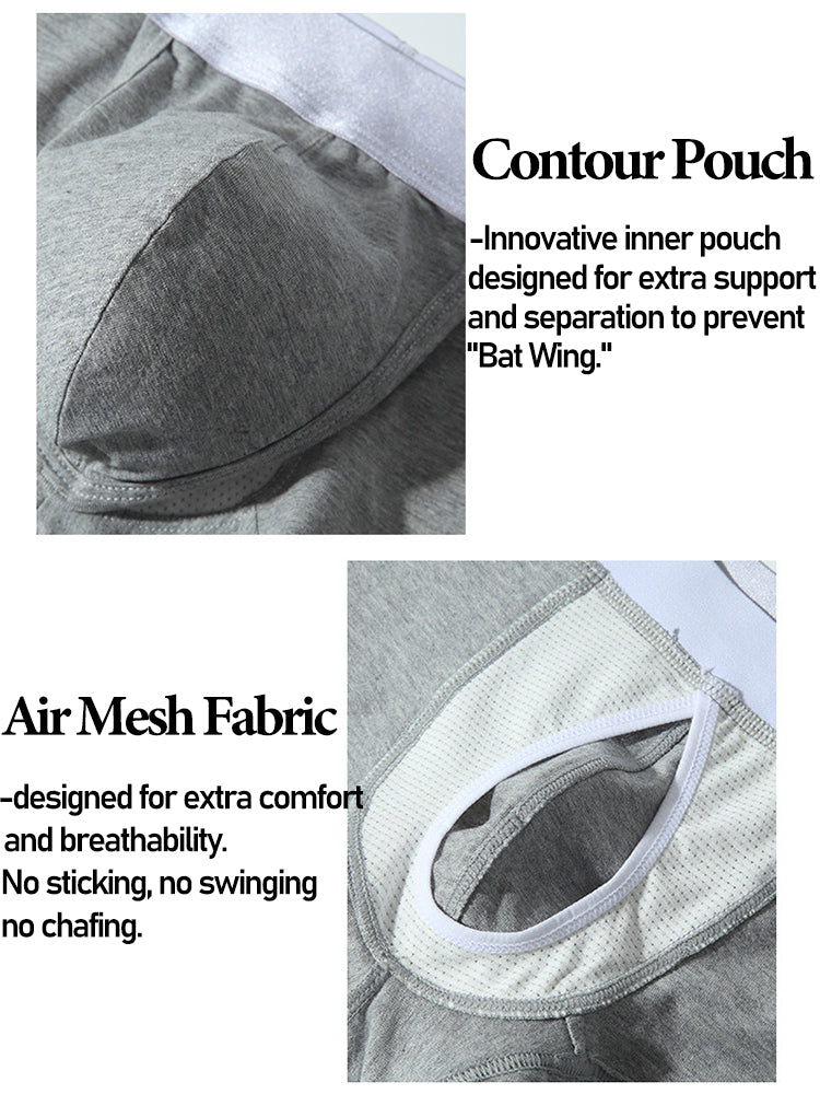 2 Pack Men's Large Pouch Casual Underwear