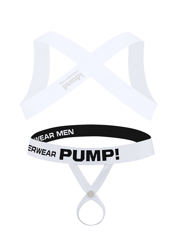 Men's Athletic High-Elasticity Compression Activewear Shoulder Strap & Underwear