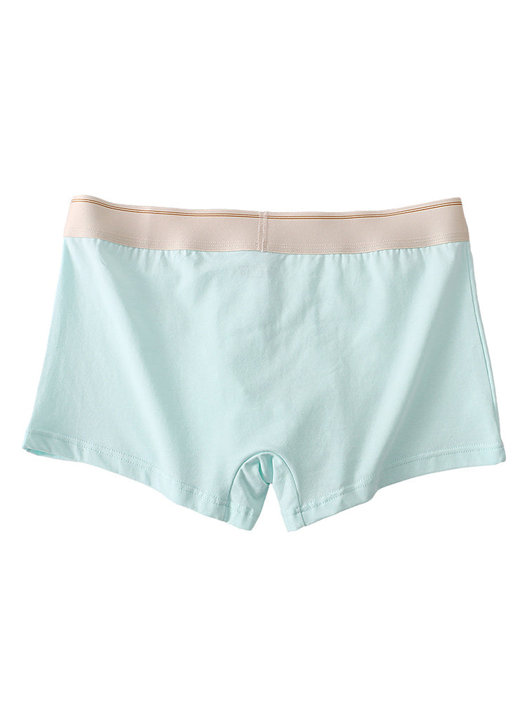 3 Pack Men's Elephant Trunk Separate Cotton Sexy Mid-Rise Solid Color Trunks