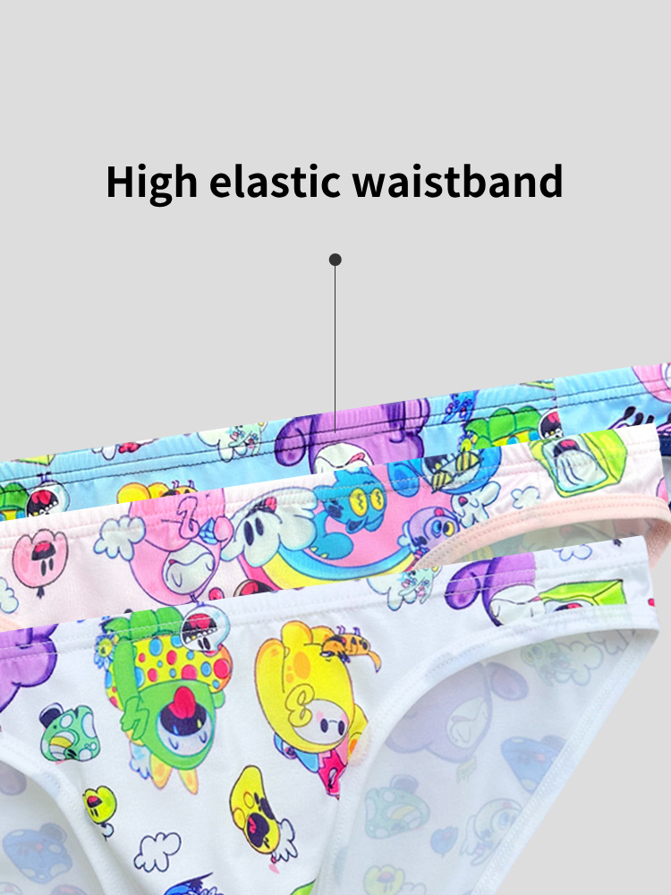 2-pack Men's Breathable Sports Cartoon Print Bikini