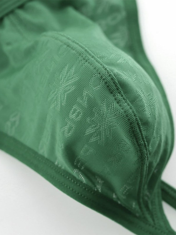 3-pack Men's Lace Obscure Embossed G-String Thong