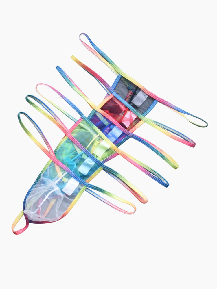 3 Pack Men's Sexy Lightweight & Airy Sporty Cut Anti-Chafing Strings