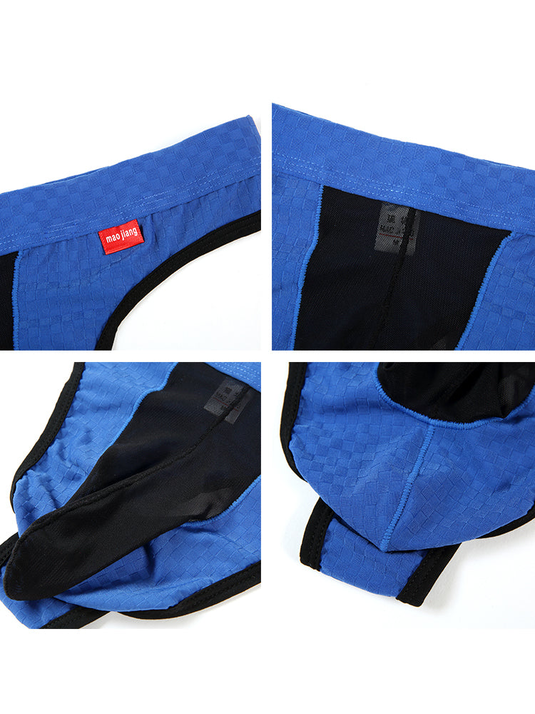 2 Pack Men's Sexy Thongs with Transparent Elephant Trunk