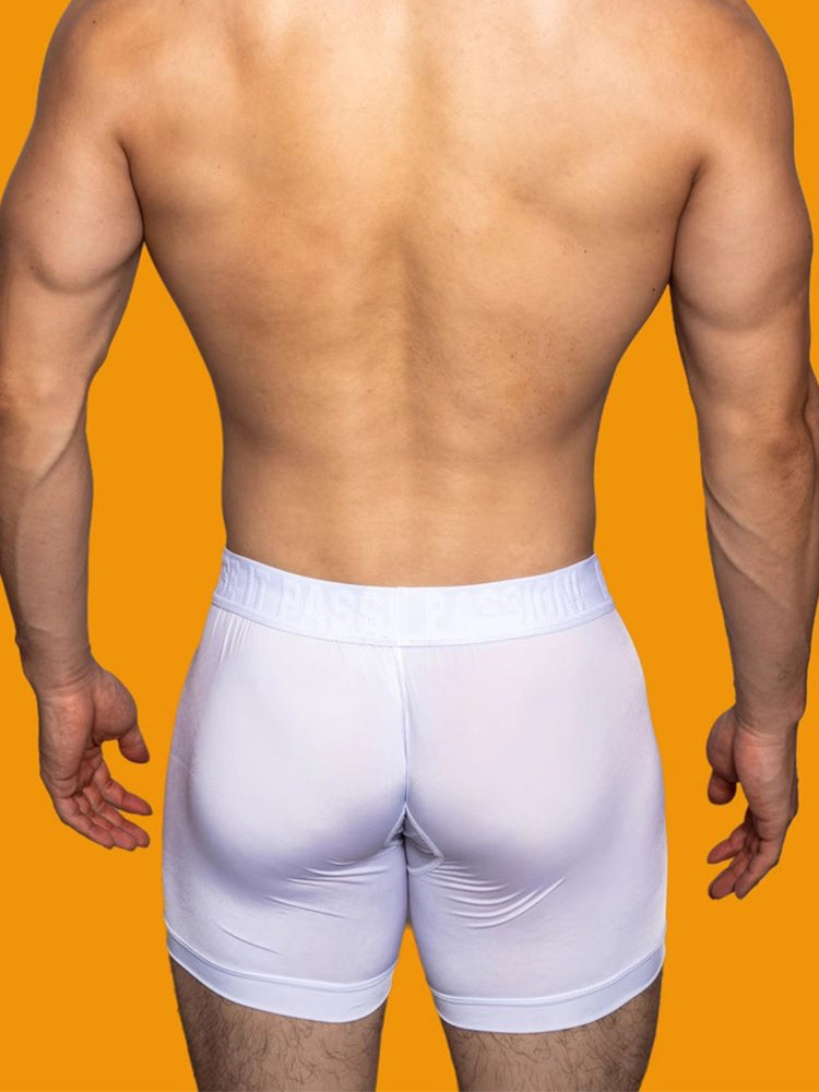2 Pack Men's Trendy Breathable Ice Silk Boxer Briefs