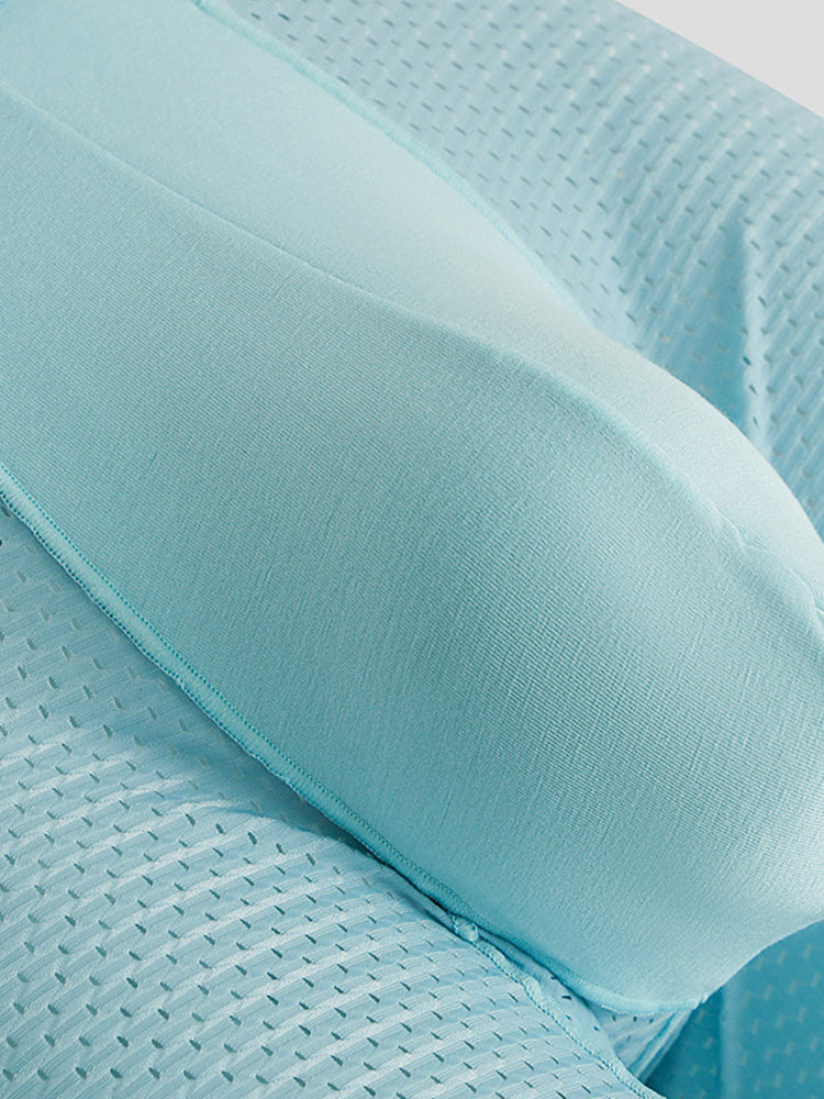 2 Pack Men's Mesh Transparent Sports Fitness Loose Boxer Briefs