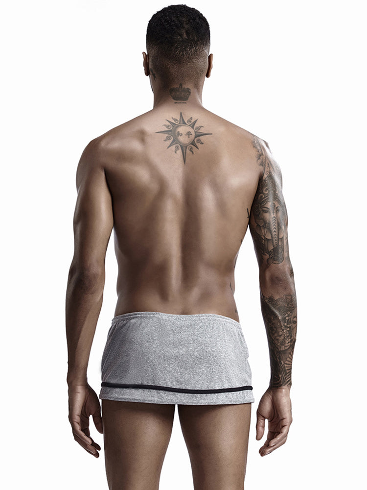 Men's Stylish Homewear Cotton Toweling Side Slit Shorts