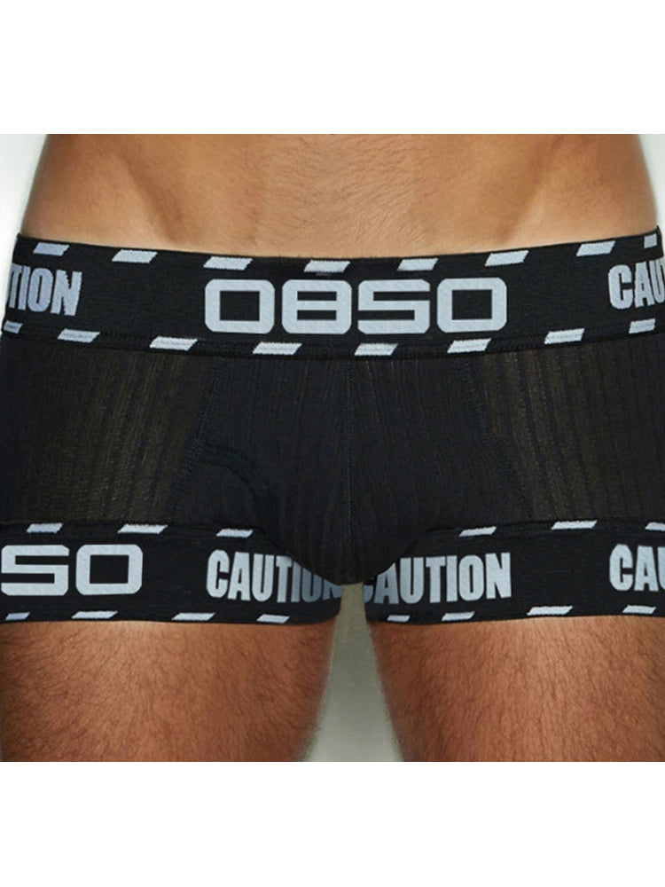 2 Pack Men's U-Pouch Low-Rise Breathable Trunks