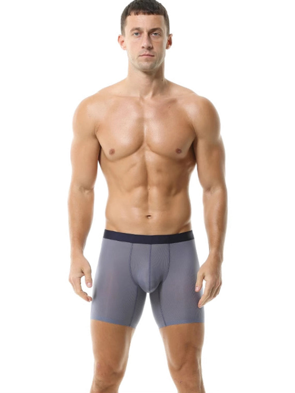 2 Pack Men’s Breathable Athletic Mesh Boxer Briefs