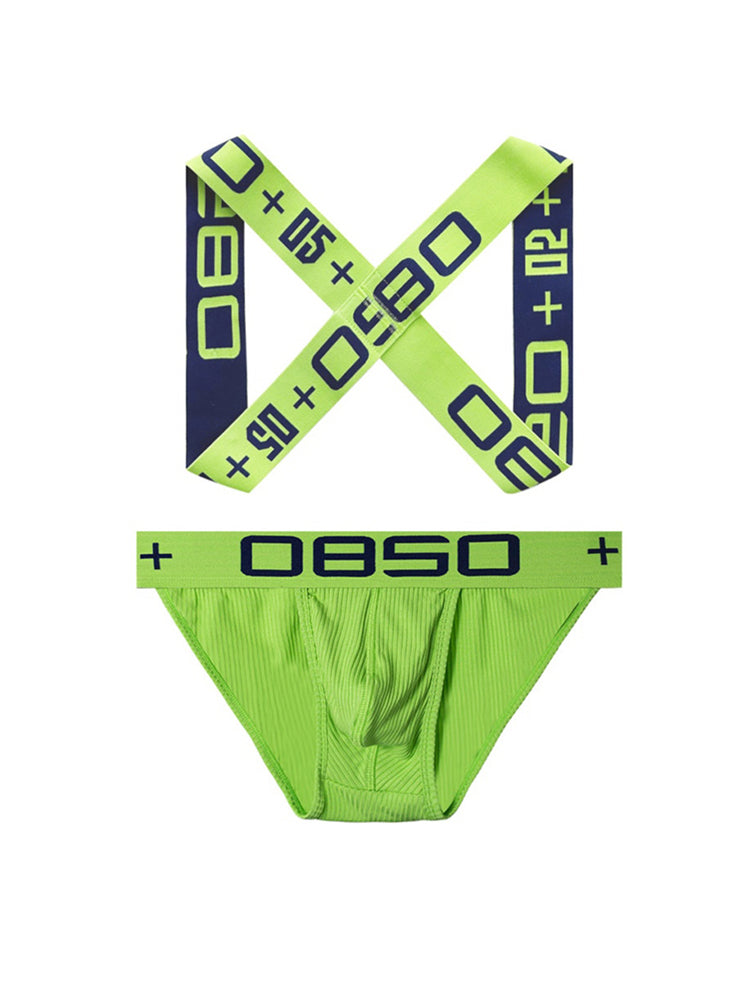 Men's Ultra-Soft Cotton Supportive Fit Activewear Shoulder Strap & Underwear