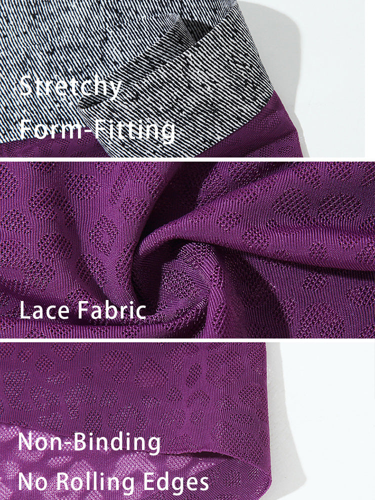 3 Pack Men's Lace Breathable Sweat-Wicking Trunks