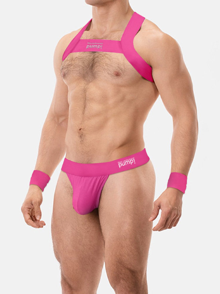 Men's Sporty Cut Anti-Chafing Stretch Fit Shoulder Strap & Underwear