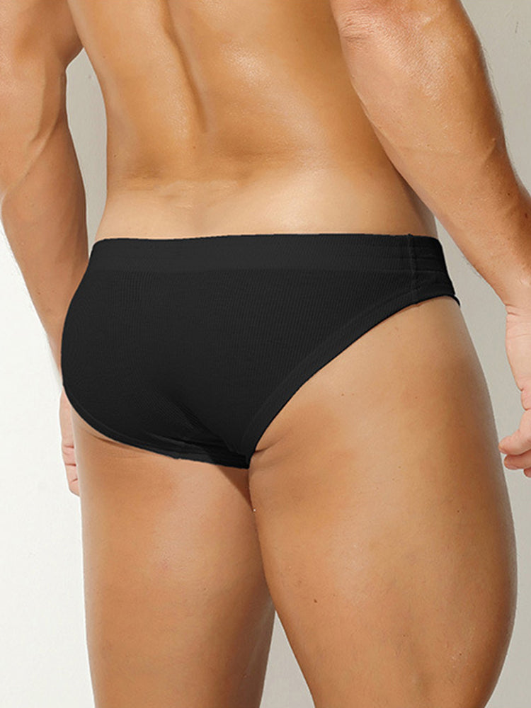 2 Pack Men's Premium Comfortable Fabric Low-Rise U-Shaped Button Fly Briefs