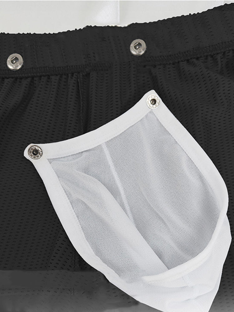 2 Pack Men's Breathable Mesh Boxer Briefs