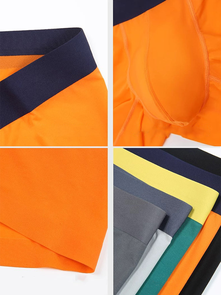 3 Pack Men's Ice Silk Athletic Long Boxer Briefs