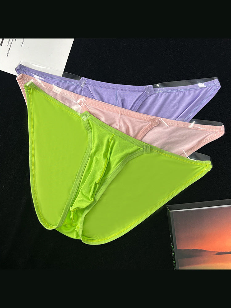 2 Pack Men's Breathable Low-Rise Ultra-Soft Modal Bikini