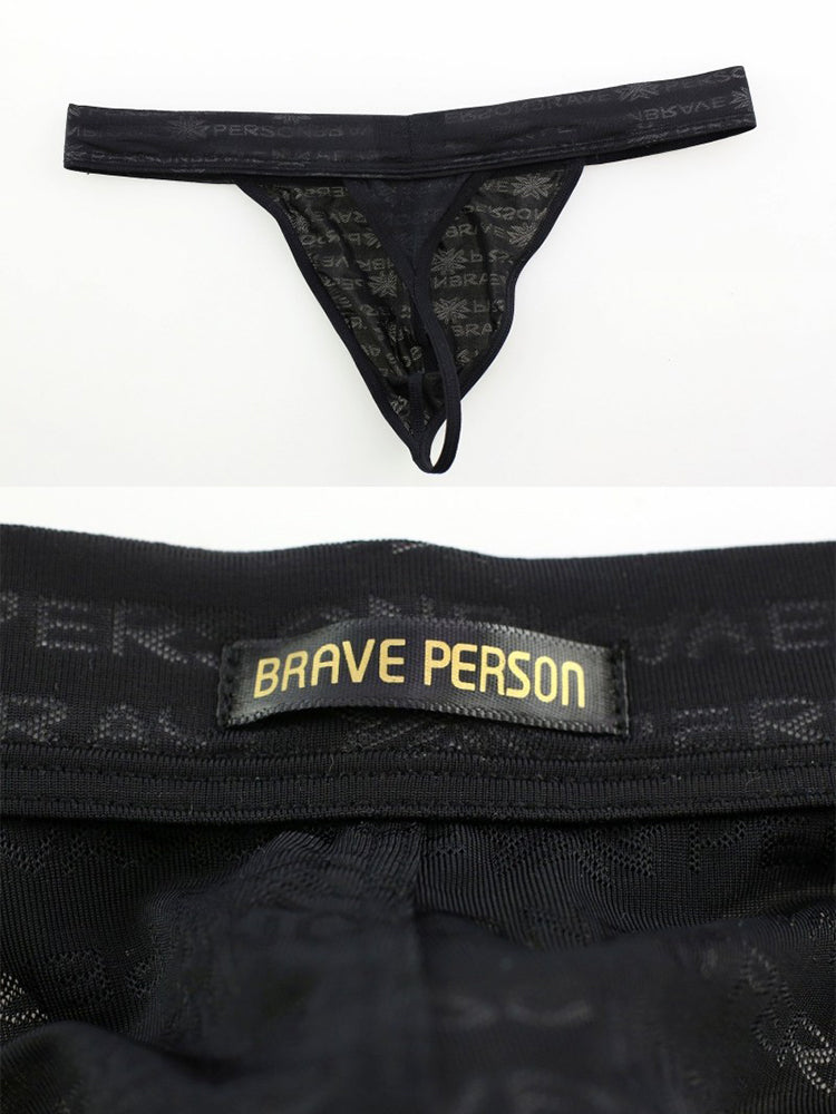 3-pack Men's Lace Obscure Embossed G-String Thong