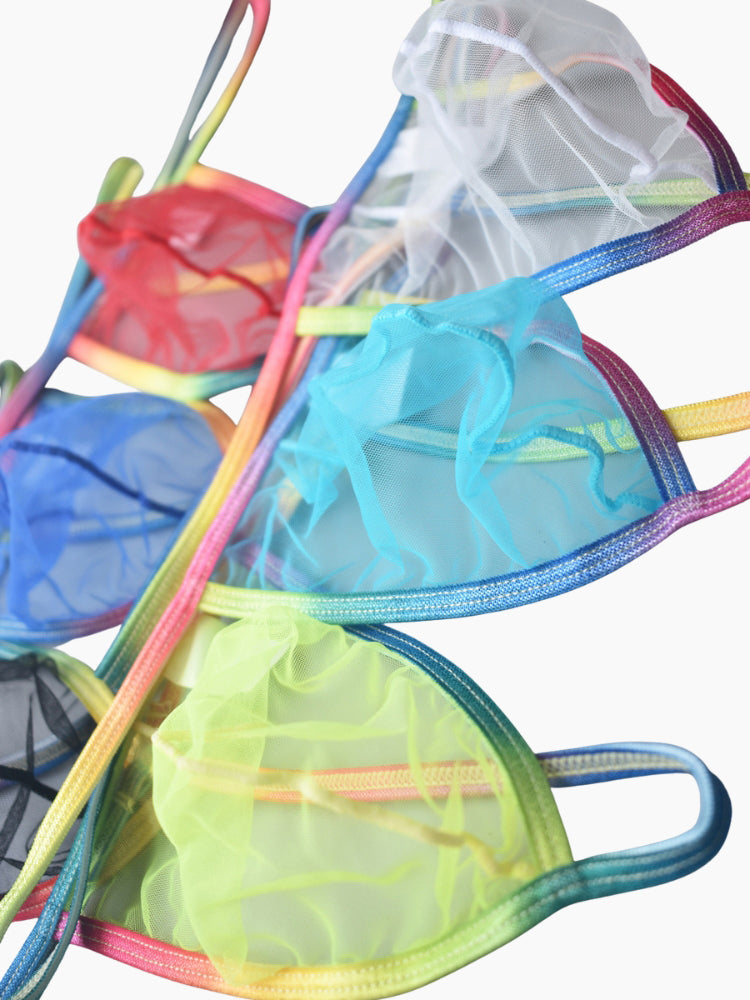 3 Pack Men's Sexy Lightweight & Airy Sporty Cut Anti-Chafing Strings