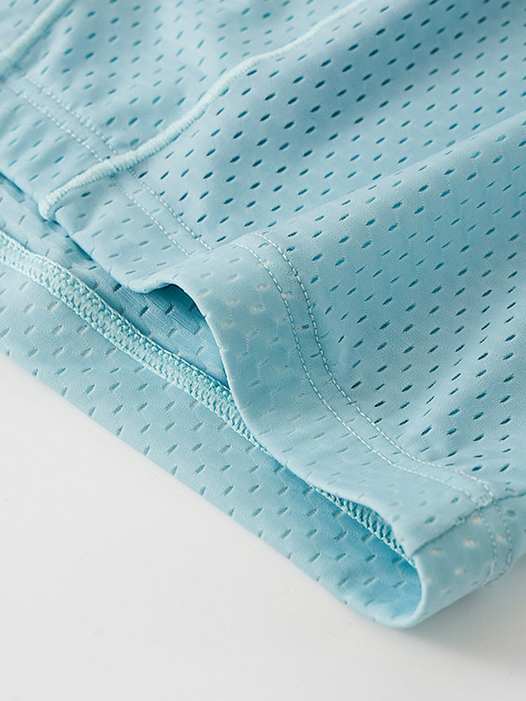 2 Pack Men's Mesh Transparent Sports Fitness Loose Boxer Briefs