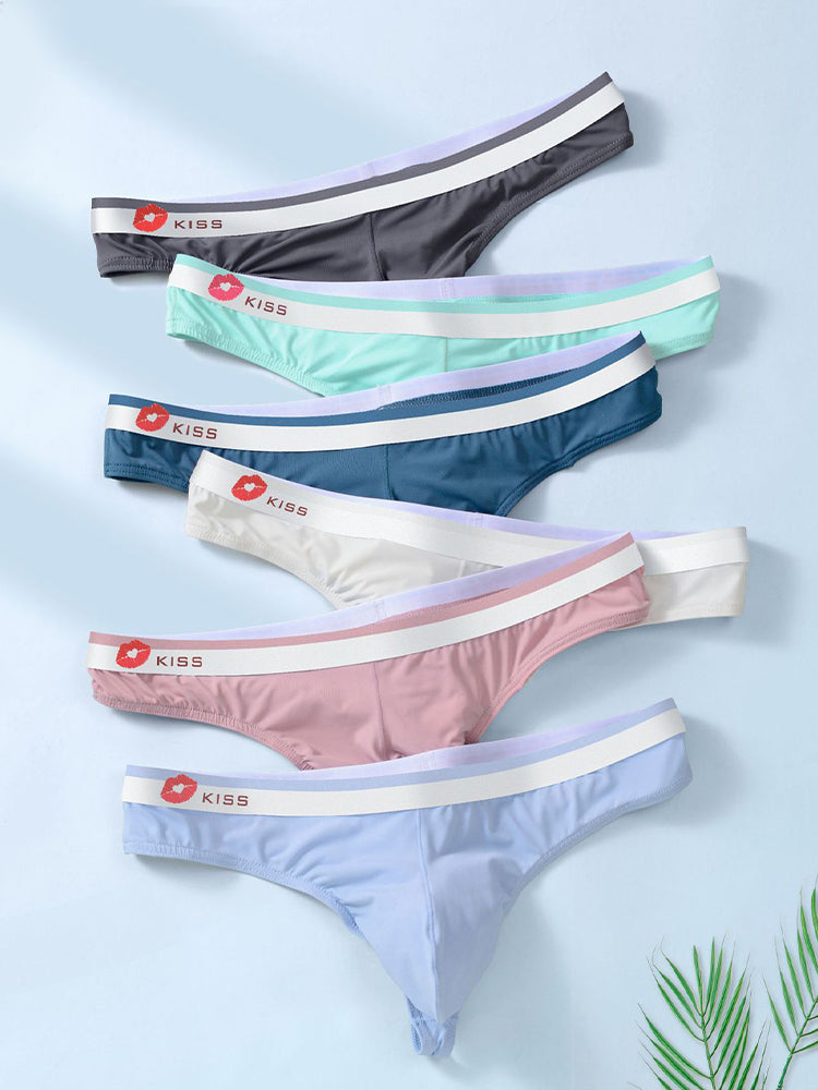 3 Pack Men's U-Pouch Ice Silk Sexy Thong