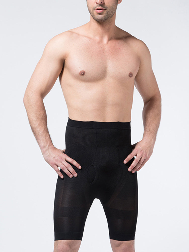 Men's High Waist Tummy Control Shaper Boxer Briefs