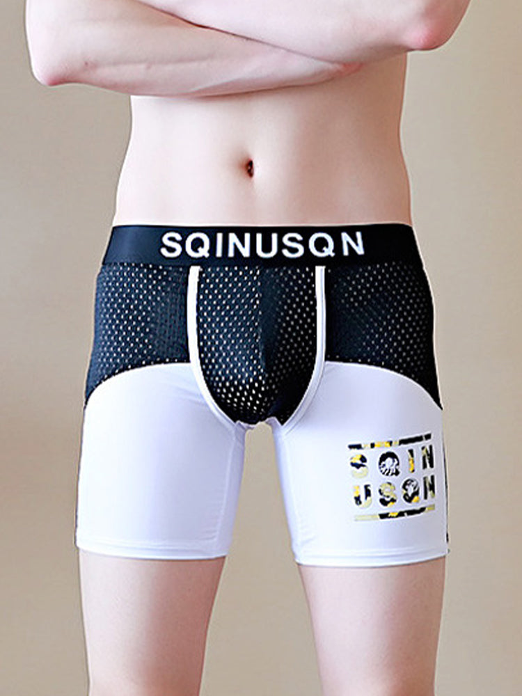 Men's Anti-Chafing Sports Boxer Briefs with Spacious Pouch