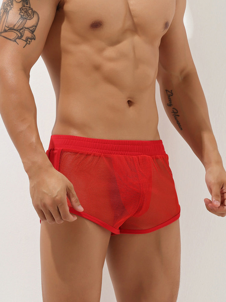 Men’s Sexy See Through Mesh Boxer Shorts