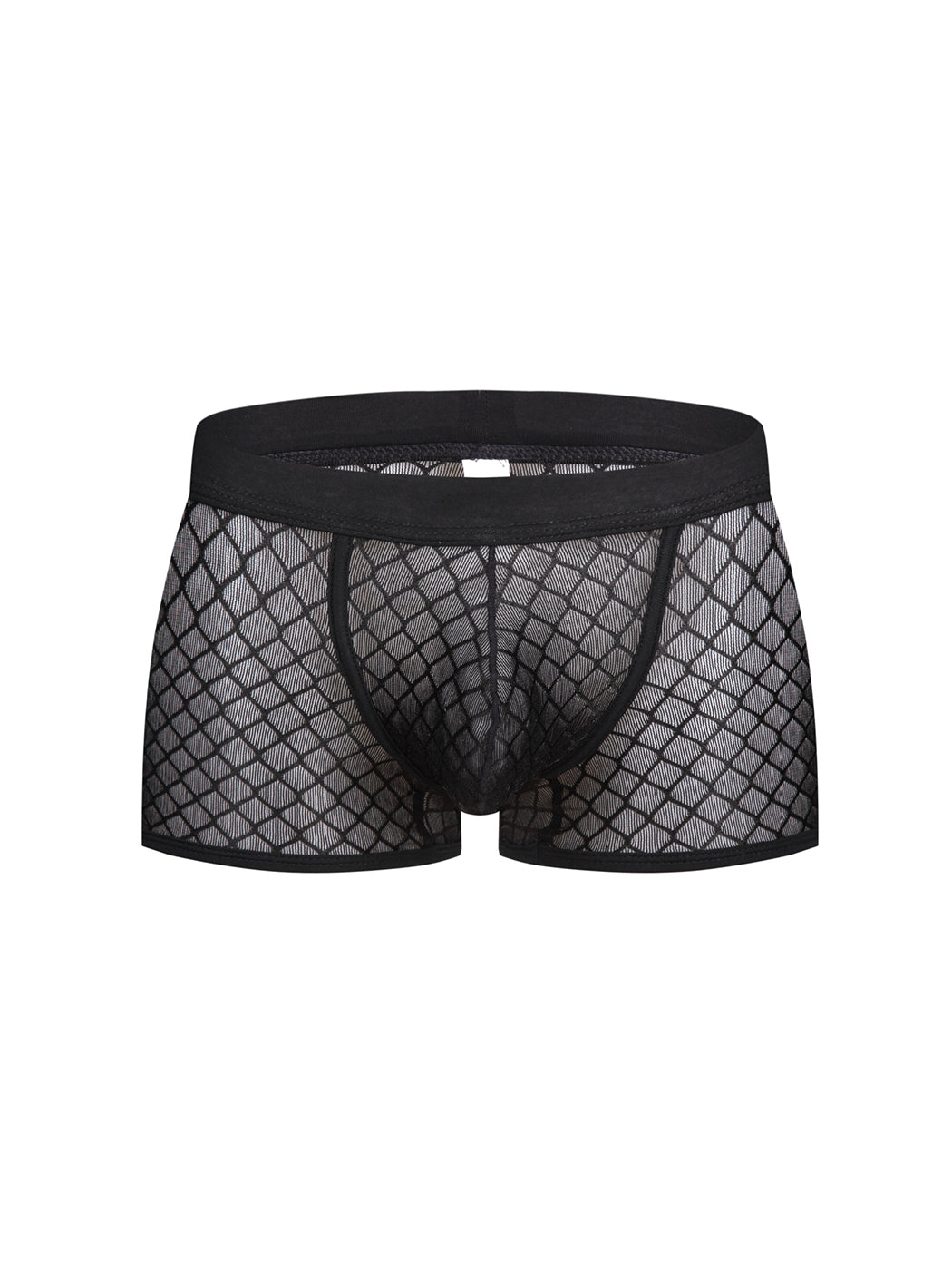 2 Pack Men's Sexy Transparent Mesh Trunks