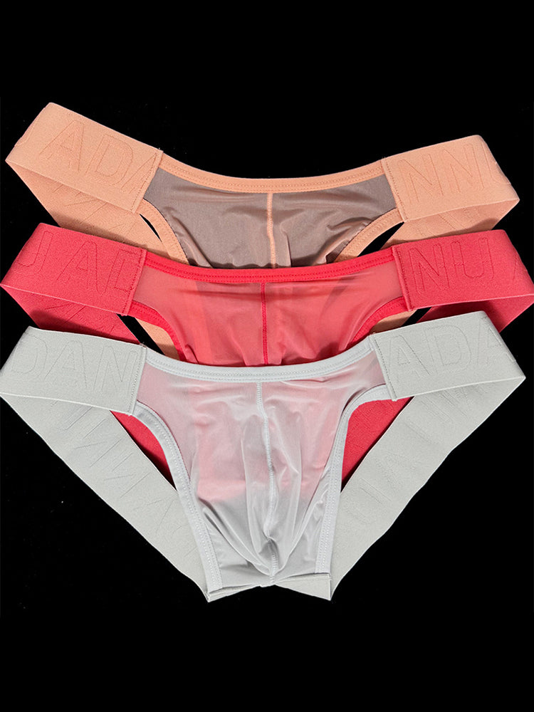 2 Pack Men's Sheer Elegance Comfy Waistband Stretch Fit Jockstrap