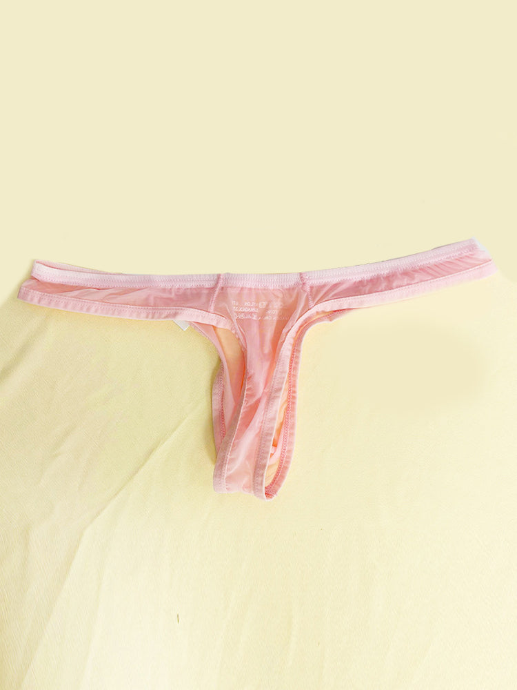 2 Pack Men's Sexy Semi-Transparent Thong