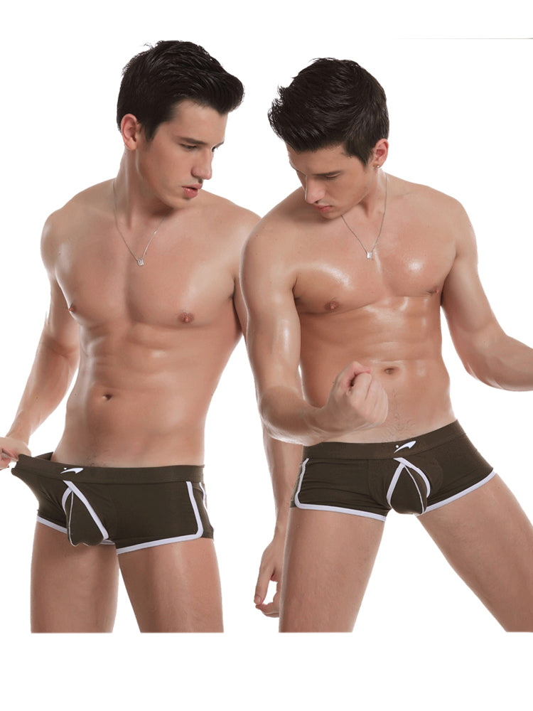 3 Pack Men's Modal U-convex Large Pouch Breathable Trunks