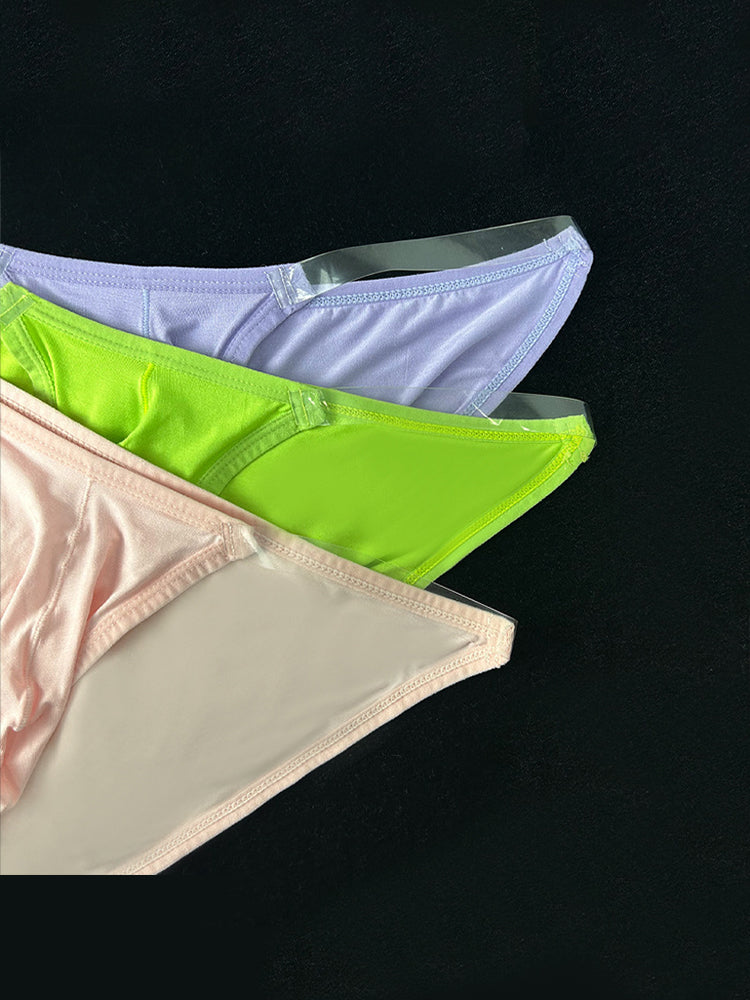 2 Pack Men's Breathable Low-Rise Ultra-Soft Modal Bikini