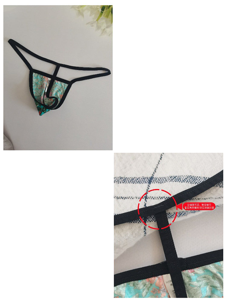 3 Pack Men's Low-Rise Sexy Lightweight & Airy Sporty Cut Anti-Chafing Strings