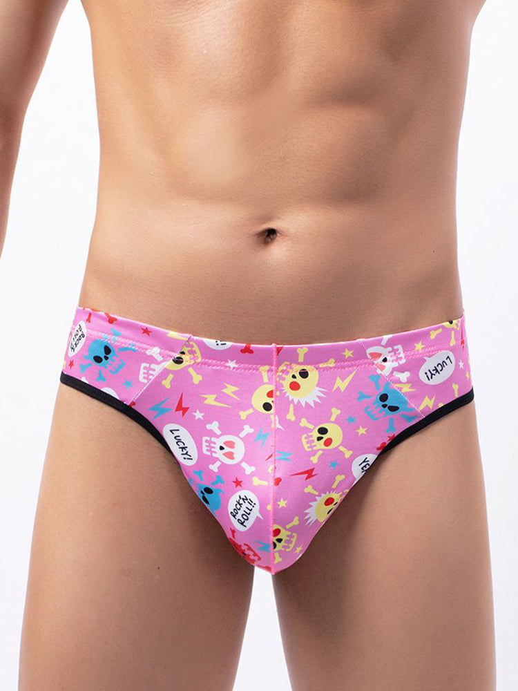 3 Pack Men's Skull Print Thong - Edgy & Sexy