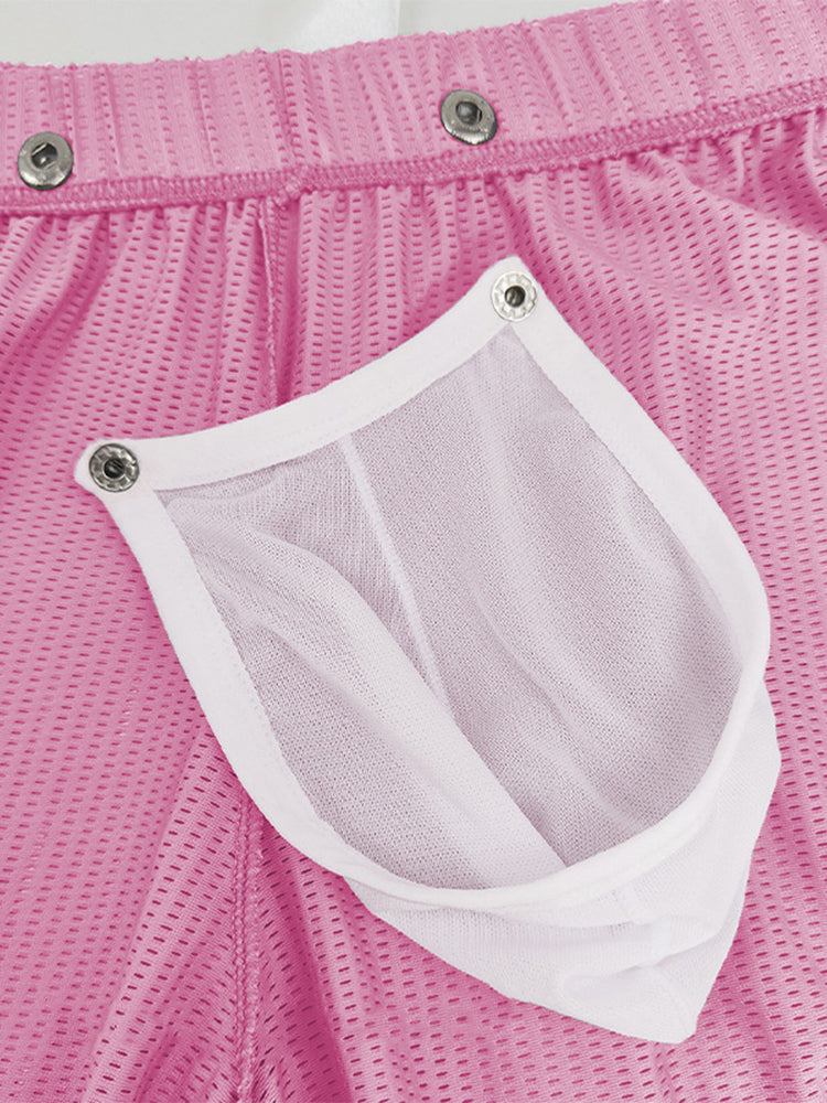 2 Pack Men's Breathable Mesh Boxer Briefs