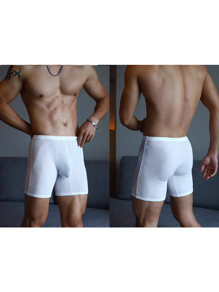 3 Pack Men's Anti-chafing Waffle Boxer Briefs