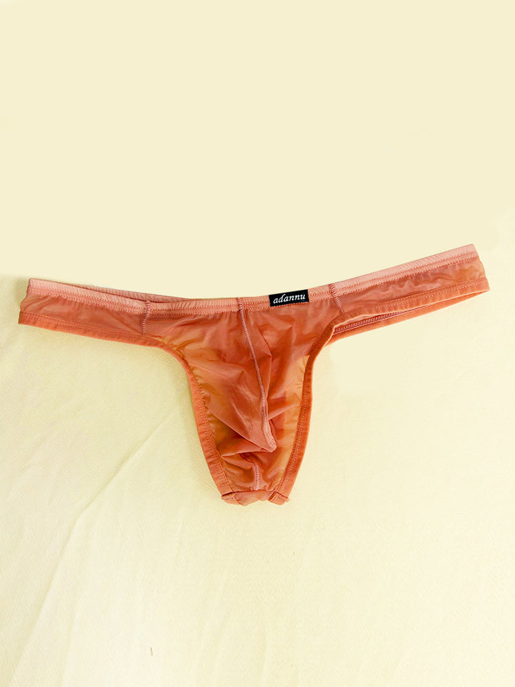 2 Pack Men's Sexy Semi-Transparent Thong