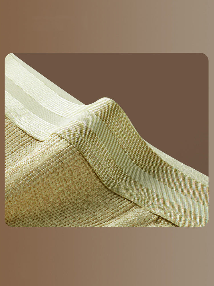 2 Pack Men's Waffle-Knit Cotton Separable Scrotum Support Briefs