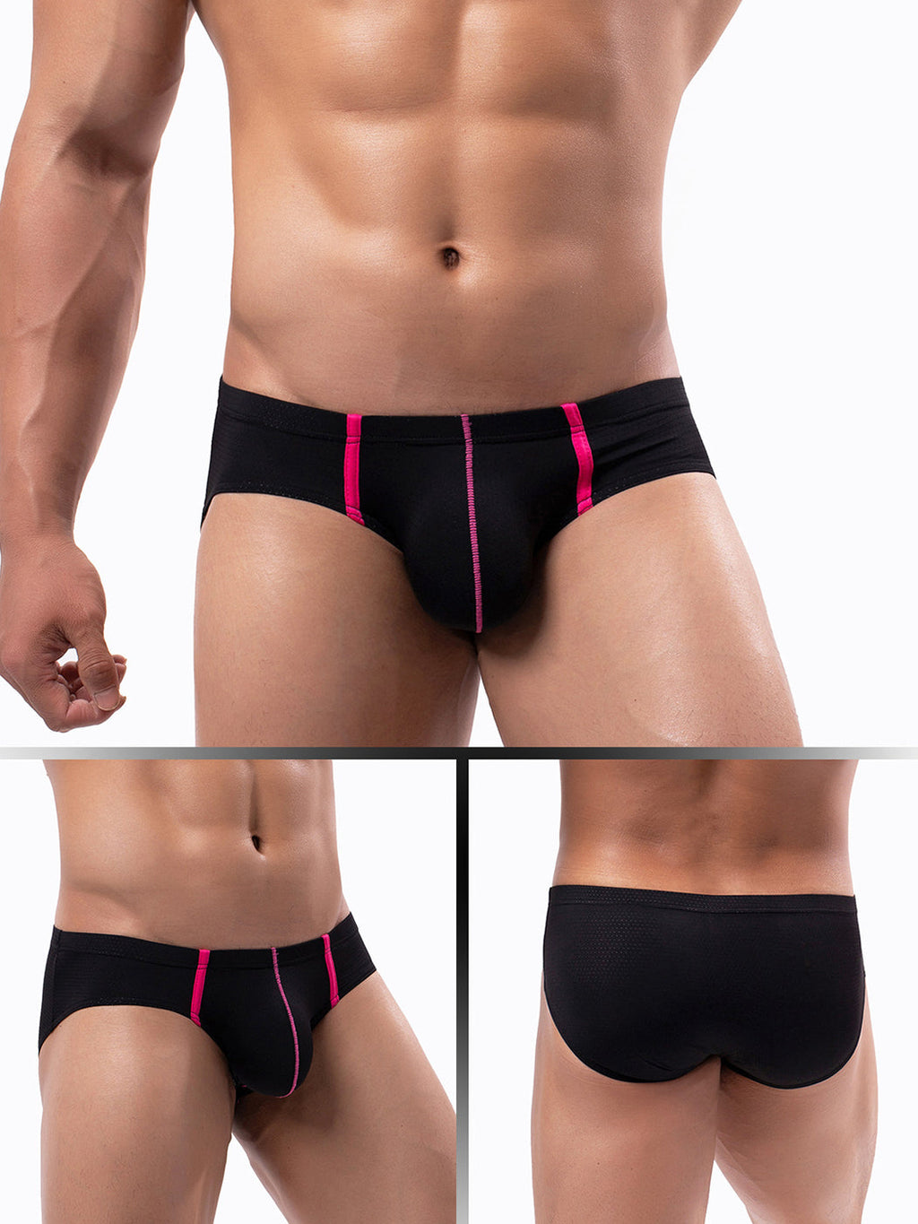 4 Pack Men’s Low-rise Breathable Mesh Briefs