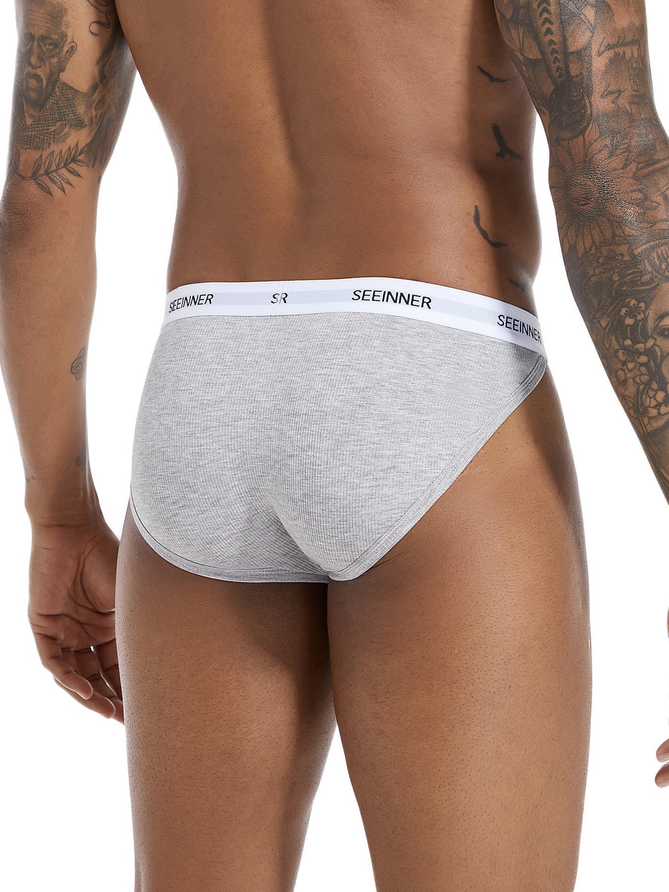 3 Pack Men's Sporty Cut Comfy Waistband Moisture-Wicking Briefs