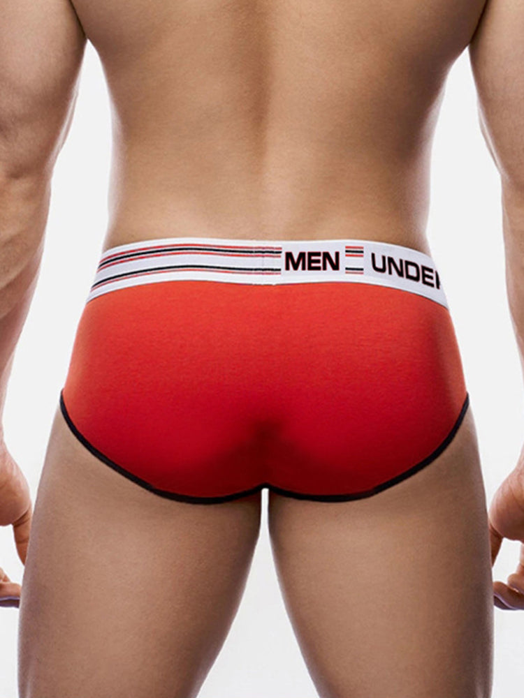 Men's Spliced Color Support Pouch Briefs