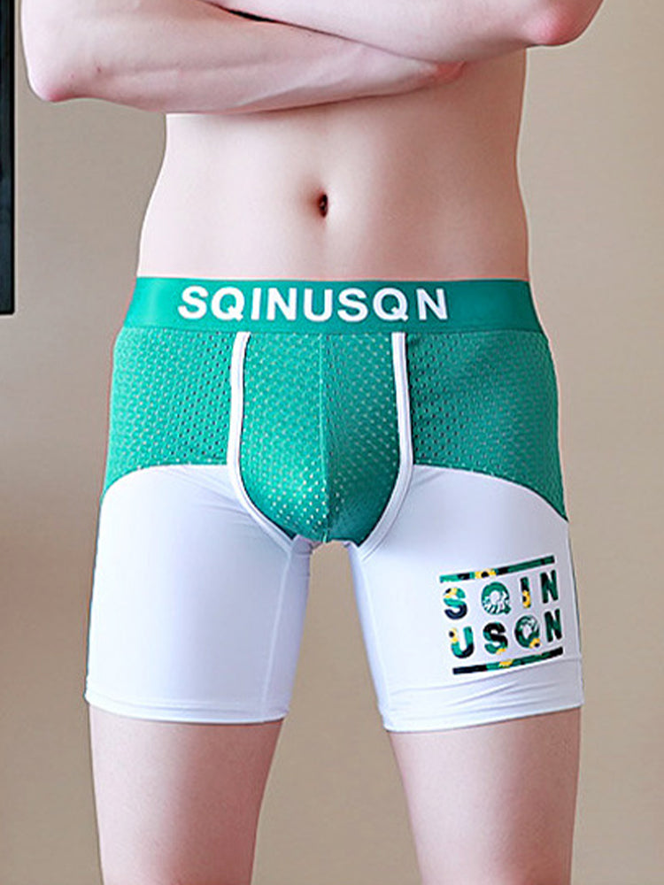 Men's Anti-Chafing Sports Boxer Briefs with Spacious Pouch