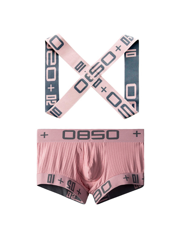 Men's Ultra-Soft Cotton Supportive Fit Activewear Shoulder Strap & Underwear