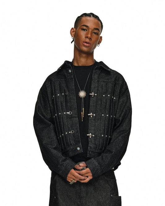 Vintage Flight Buckle Denim Jacket
