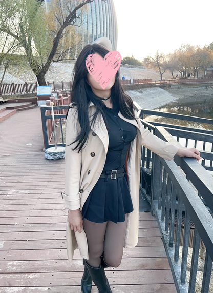 Femboy Essential Leather Pleated Skirt