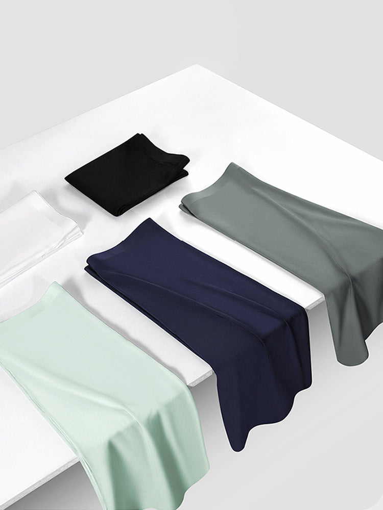 3 Pack Men's Breathable Seamless Mid-Length Boxer Briefs