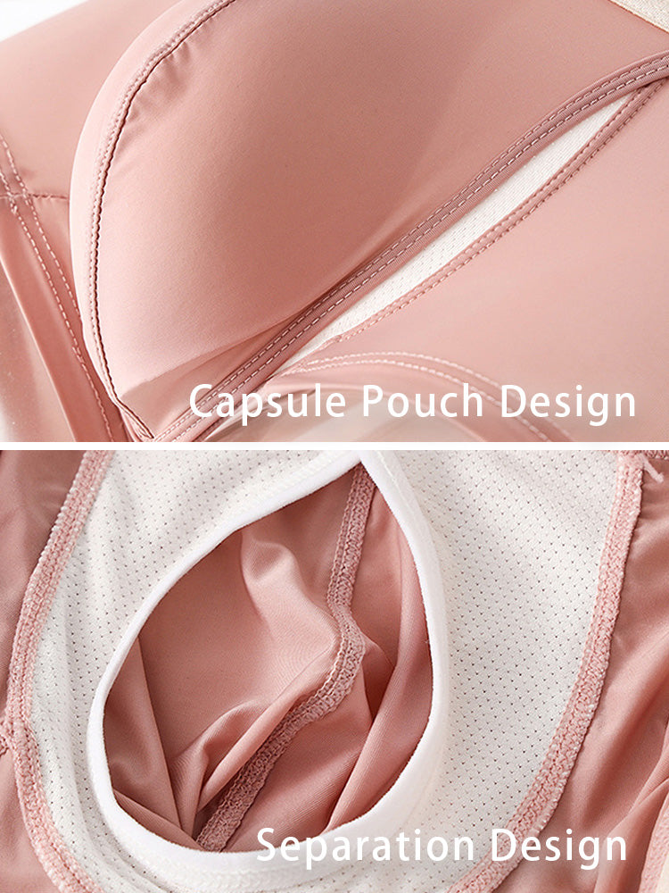 3 Pack Men's Ice Silk Bare-Sensation Breathable Lightweight Separating Trunks