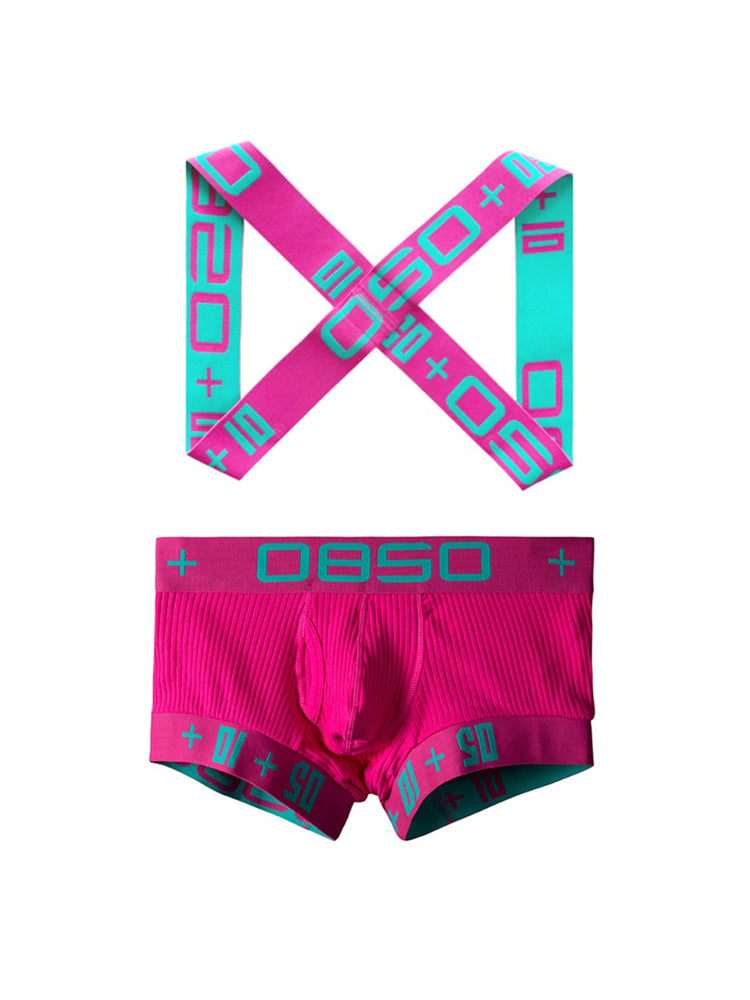 Men's Ultra-Soft Cotton Supportive Fit Activewear Shoulder Strap & Underwear