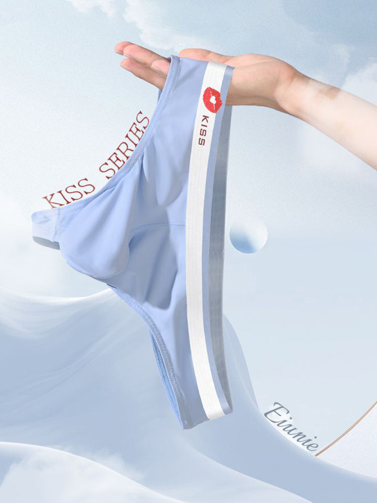3 Pack Men's Ice Silk Sexy U-Shaped Pouch Kiss Thong