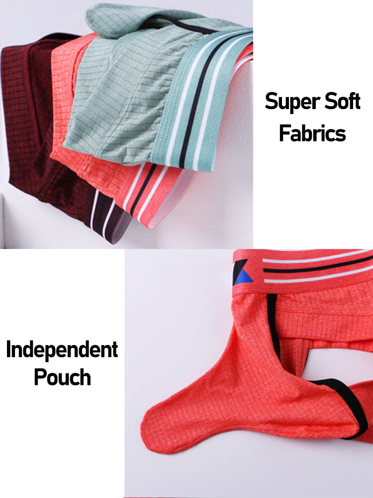 2 Pack Soft Separated Pouch Mens Briefs